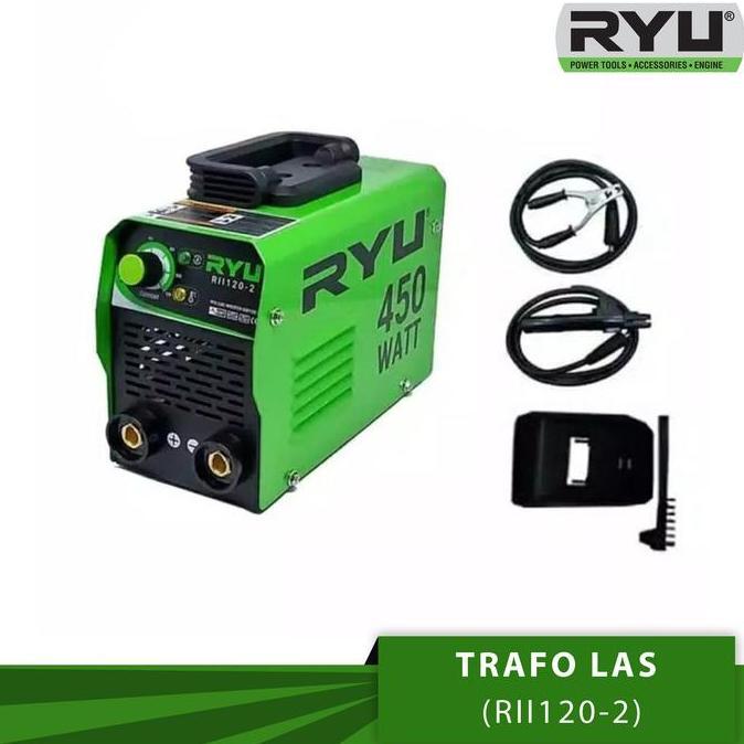Promo Trafo Las / Trafo Welding Inverter / Mesin Trafo Ryu Rii120 450 Watt Cod