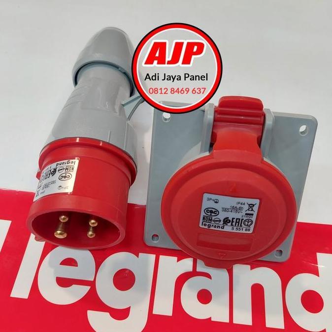 Promo Legrand 1Set Panel 16A 3Phase 4Pin Ip44 Kode 555188 - 555128 Cod