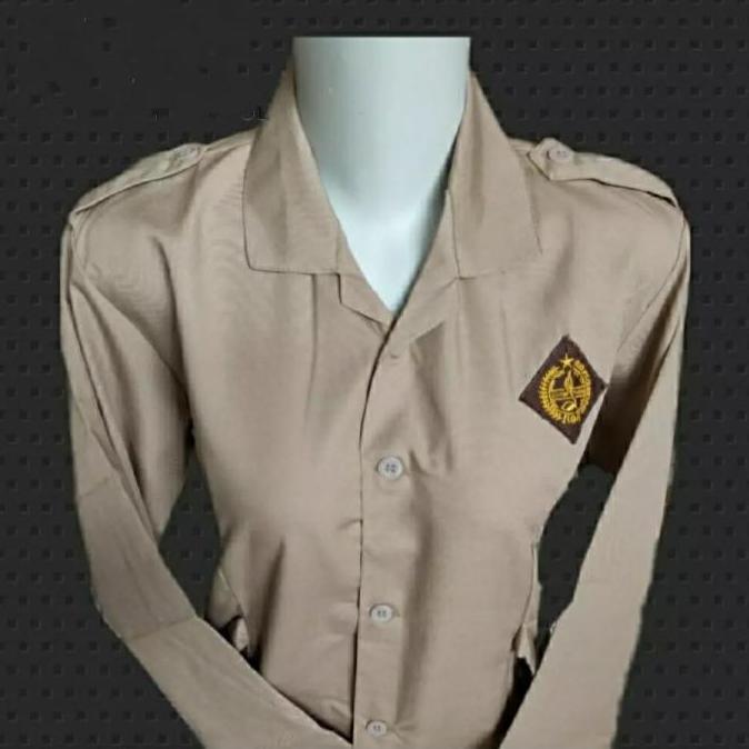 Baju Pramuka perempuan SD/SMP/SMA model tali samping