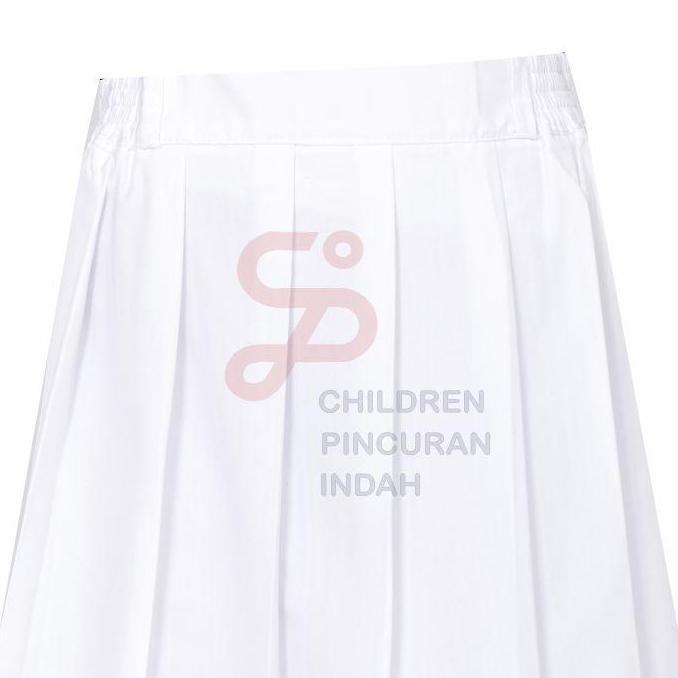 Rok SD putih Pendek Karet Bahan FAMATEX size 6 - 15