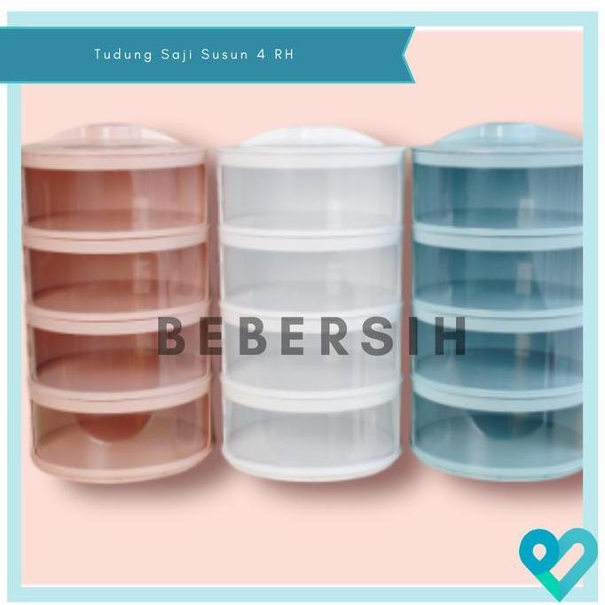 Tudung Saji Susun 4 Redhouse/Rak Susun Makanan