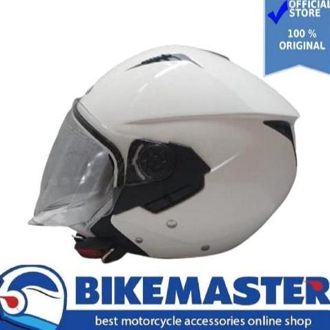 Helm Zeus ZS-205 White Half Face New