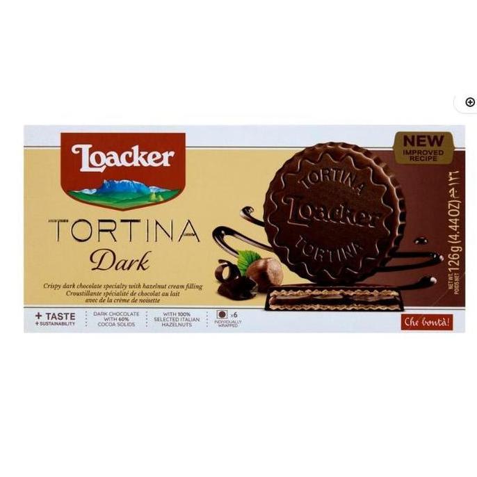 Loacker Gran Pasticceria Tortina Biscuit Dark Chocolate | 126g