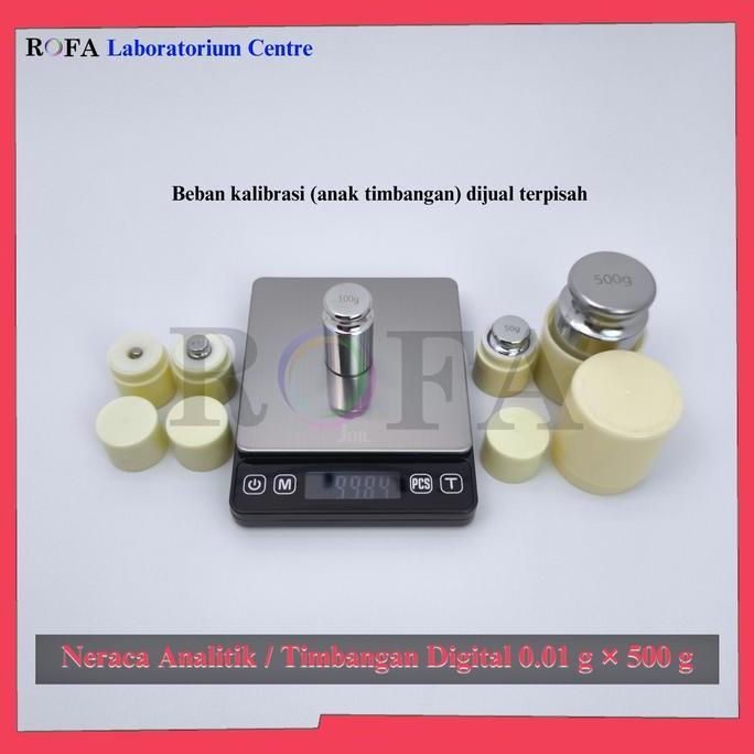 Neraca Analitik / Timbangan Digital / Timbangan Laboratorium 0.01 Gram Kapasitas 500 Gram