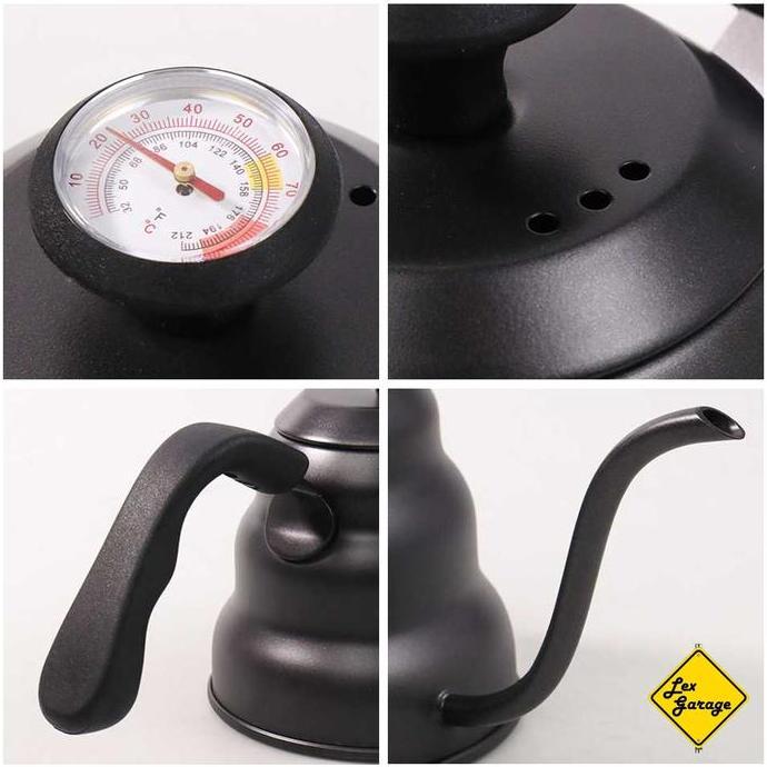 Gooseneck Kettle Thermometer Teko Leher Angsa Termometer Stainless