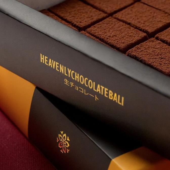 Heavenly Chocolate Bali - Cokelat Kotak-Kotak Matcha Hijau Talas Dark Non Alkohol Dessert Bali Kulin