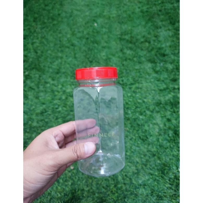 Bisa Cod Toples Plastik 500Ml 700Ml Hexagonal / Toples Bawang Goreng / Toples Segi Enam / Toples Sna