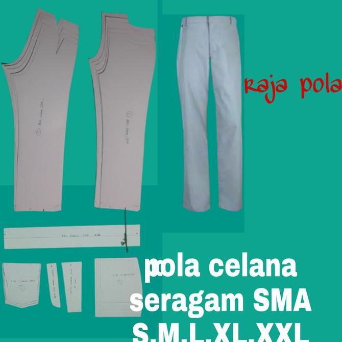 pola celana seragam sekolah sma