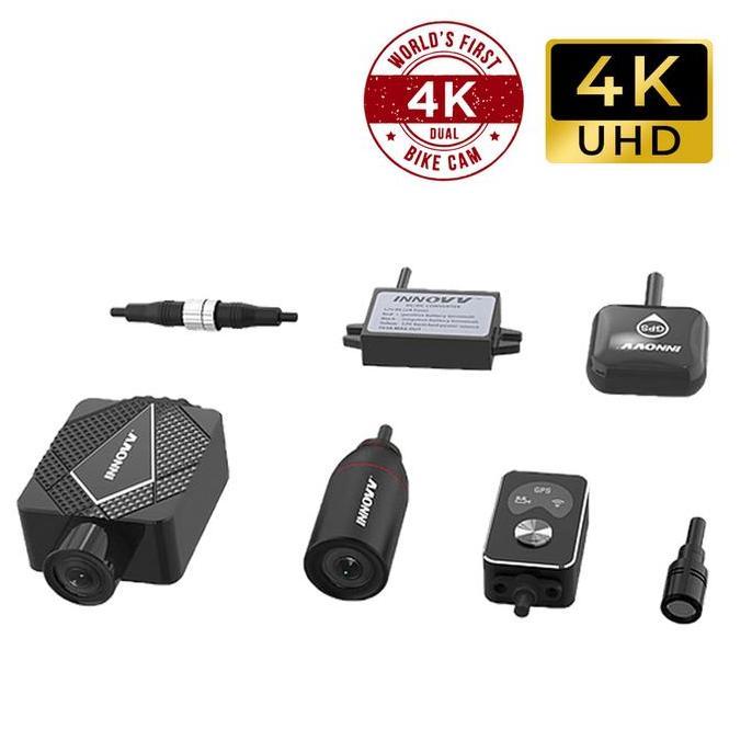 NEW Innovv K5 MotoCam 4K UHD Dashcam DVR motor waterproof Depan & Belakang