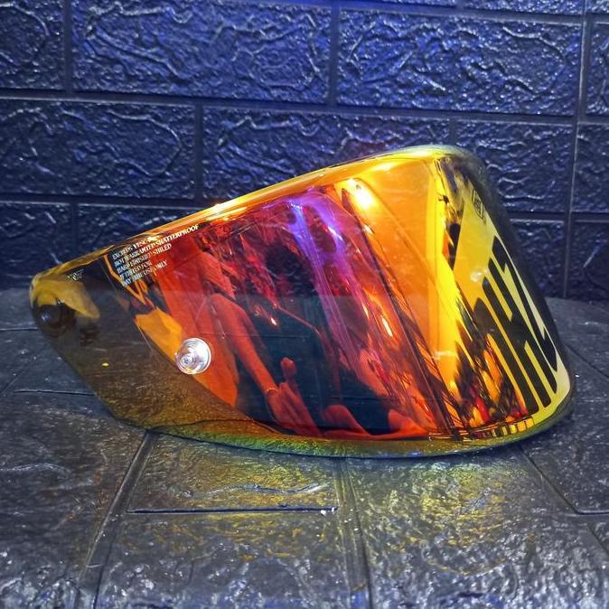 VISOR HELM KYT NFR|NX RACE|NZ RACE FLAT IRIDIUM RED GOLD ORIGINAL KYT