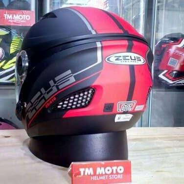 Helm Zeus ZS610 / Z610 0017 MattBlack red / Doff