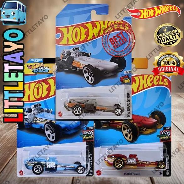 HOTWHEELS ROCKIN RAILER 2023 PUTIH - TRACK ACES STARS RACE FOMULA F1
