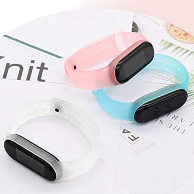 MIJOBS Transparan Strap for Mi Band 7 6 5 Silicone Tali Silikon MiBand