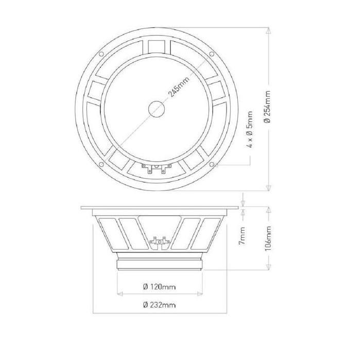 Speaker JIC LB 10038 - SPEAKER 10 INCH - MID, LOW - Original