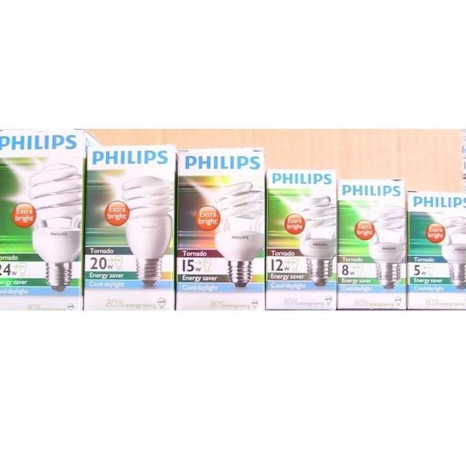 Bohlam PHILIPS TORNADO Lampu PHILIPS TORNADO / Lampu ULIR