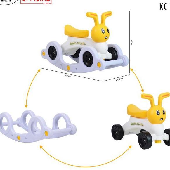 Labeille Kc Ride On Mini Push Balance Bike Roing Sepeda Roda 3 Anak Bayi