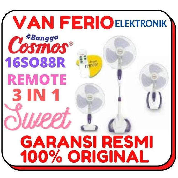 COSMOS Kipas Angin 16 Inch 3 in 1 with Remote - 16SO88R