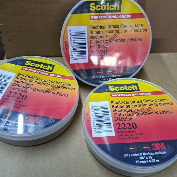 Premium 3M Scotch 2220 electrical stress Control Tape.19mm x 4.57m Promo
