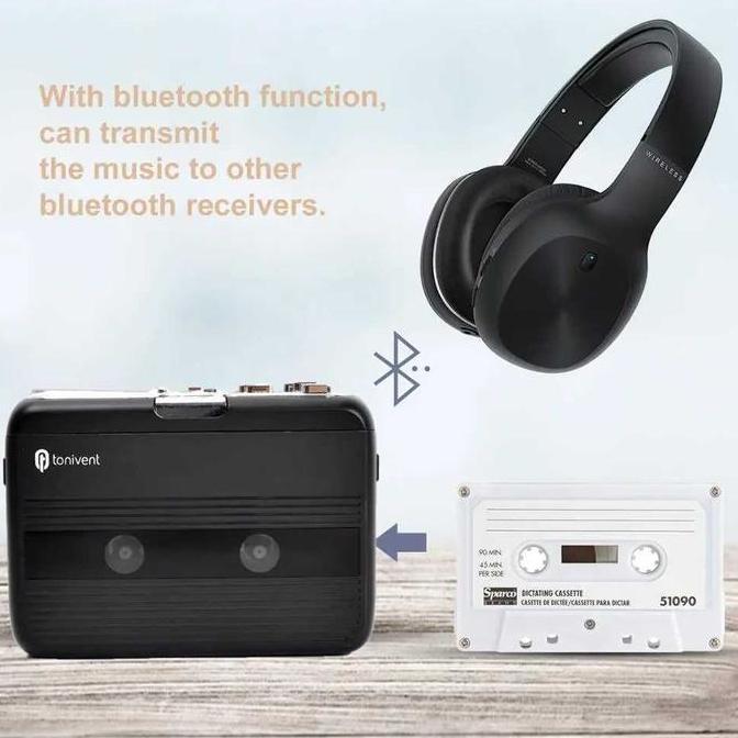 Headunit Pemutar Kaset Kasette Pita Kaset Tape Lama Casette Player Bluetooth 5.0 Fm Radio Portable K