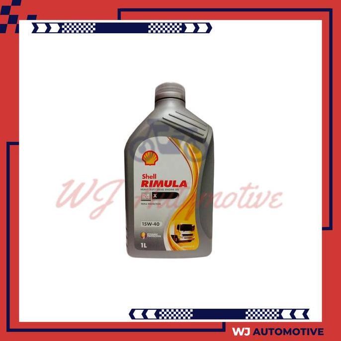 Premium Shell Helix Rimula R4X 15W40 1 Liter Oli Mobil Shell Rimula R4 X Diesel 15W 40 1Liter Oli Me