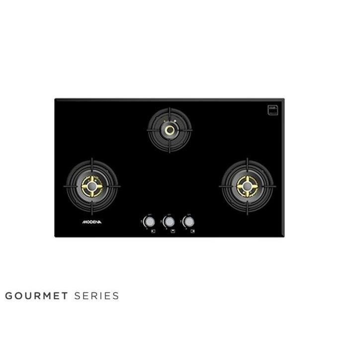 MODENA BH6935LF Kompor Gas Tanam 3 Tungku full brass burner advance safety BH 6935 LF Garansi Resmi