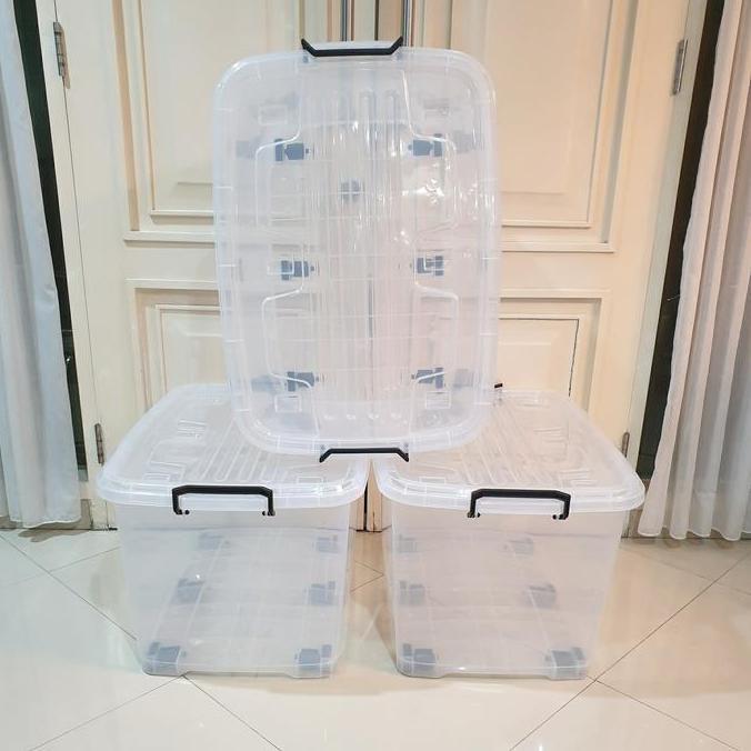 Container/ Storage Box Ezy Cb 130 L Pure/Bening/Transparan Vindo Biggy