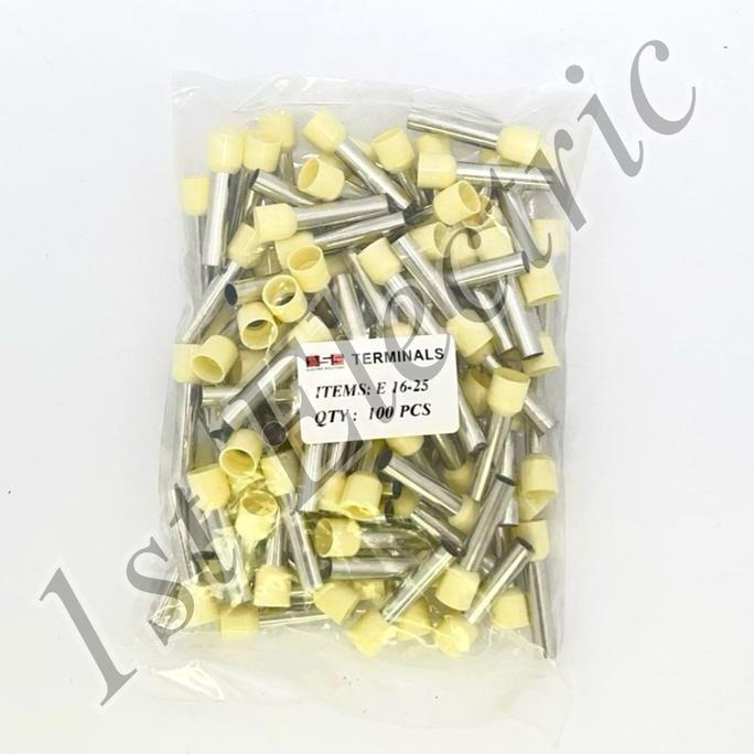 Skun Kabel Ferules Ferulles 16mm 16 mm E1625 E16-25 E-1625 E-16-25 E 1625 E 16-25