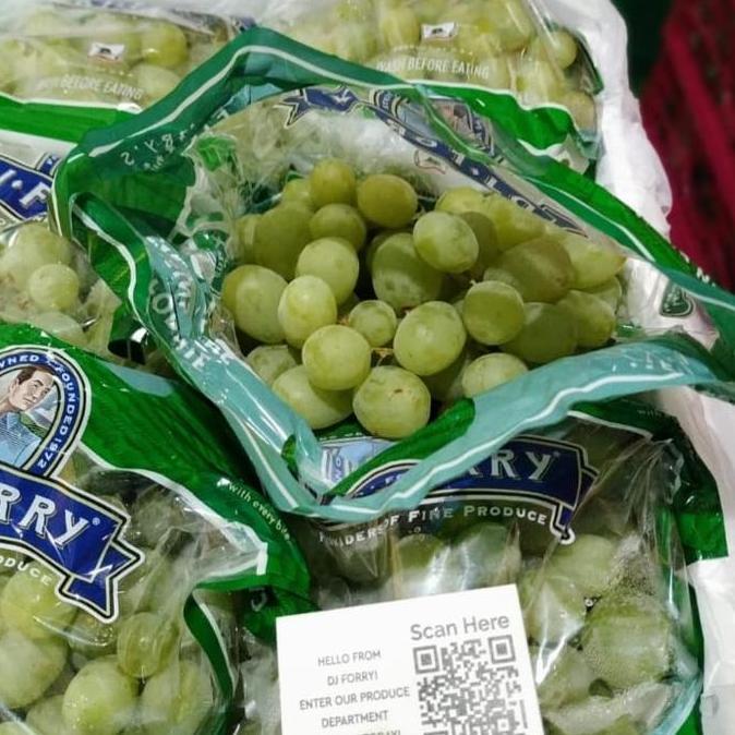 Anggur Hijau Usa , Manisss Tanpa Biji 1Kg