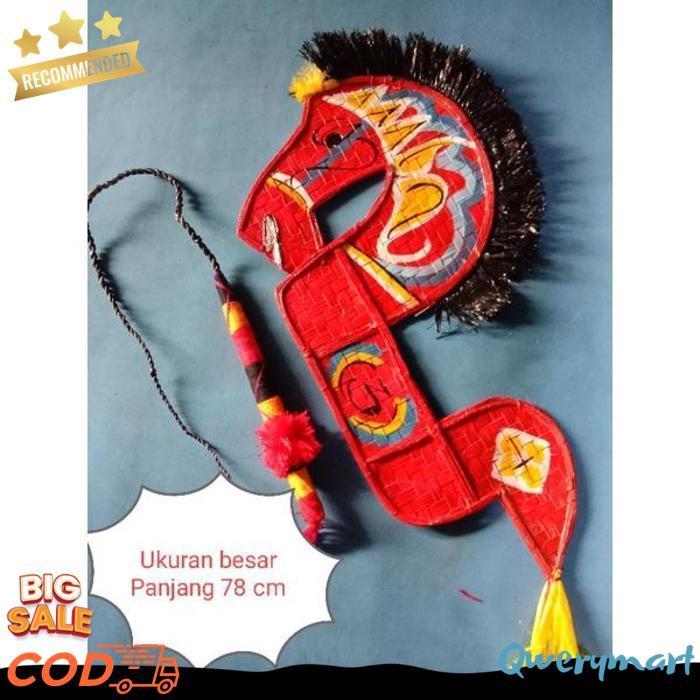 [Drs] -Lengkap- Jaranan Murah Mainan Anak / Jaran Kepang / Kepang Plus Pecut Cederan, Kuda Lumping, 