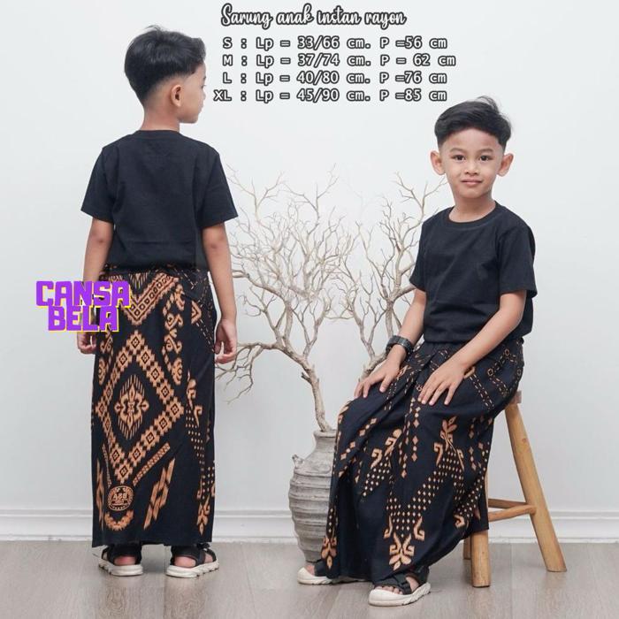 GF21 ghs-55 KT78 Sarung Instan Anak Usia 3-12 tahun Motif Sarwon Terlaris Premium Termurah Viral