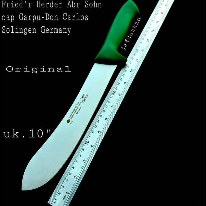 Pisau Sembelih Cap Garpu Don Carlos Bullnose 10" Original Solingen Germany