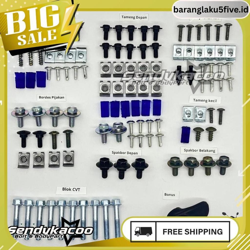 Baut Body Vario 150 Old / Baut Vario 150 Esp Full Set Termurah
