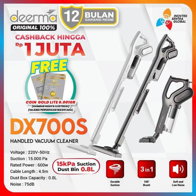 Deerma DX700 / DX700S Vacuum Cleaner - Penyedot Debu