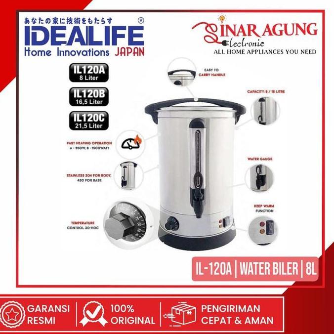 Idealife IL-120A Water Boiler - Pemanas Air Listrik