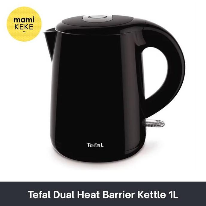 Tefal Electric Kettle 1L Stainless Steel Dual Heat Barrier cordless