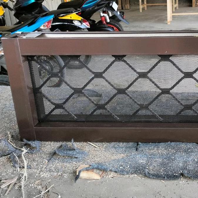 Boven 25 X 60 Ventilasi Kisi2 Kamar Mandi Wc Toilet Jendela Loster Aluminium Kawat Nyamuk Tralis Exp