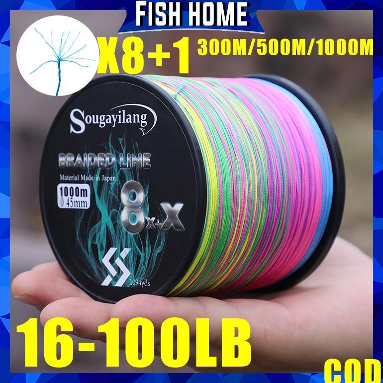 Sougayilang Senar Pe Pancing Kuat Senar Pancing 300M 500M 1000M Pe 8+X Stands Braided  Helai Tali Pa