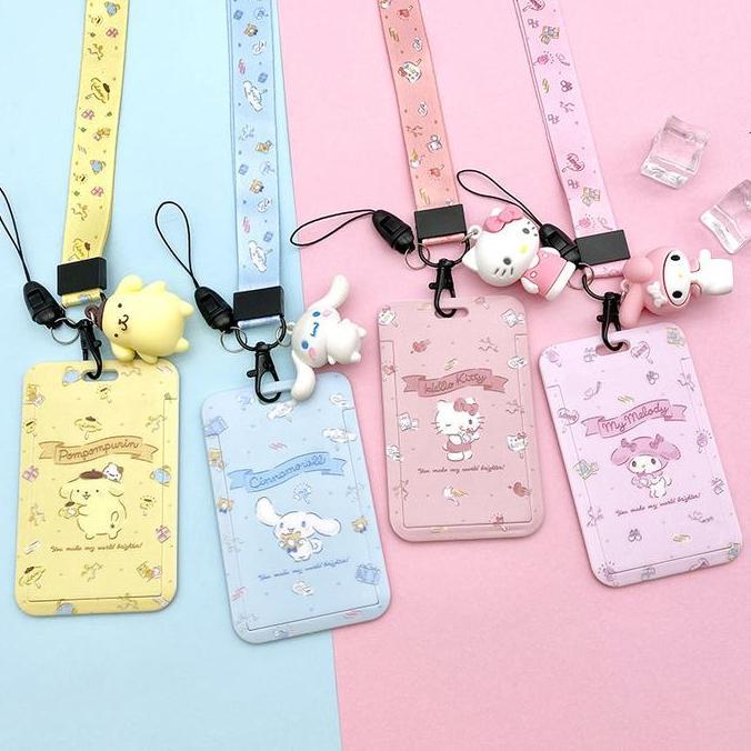 Kalung Holder Kartu Lucu / Id Card Holder Name Tag Karakter Sanrio