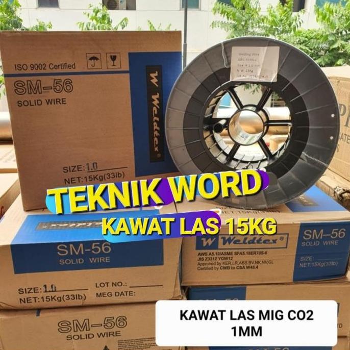 Promo Kawat Las Mig Co2 1Mm Weldtex 15Kg / Kawat Las Co 1Mm Weldtex Cod