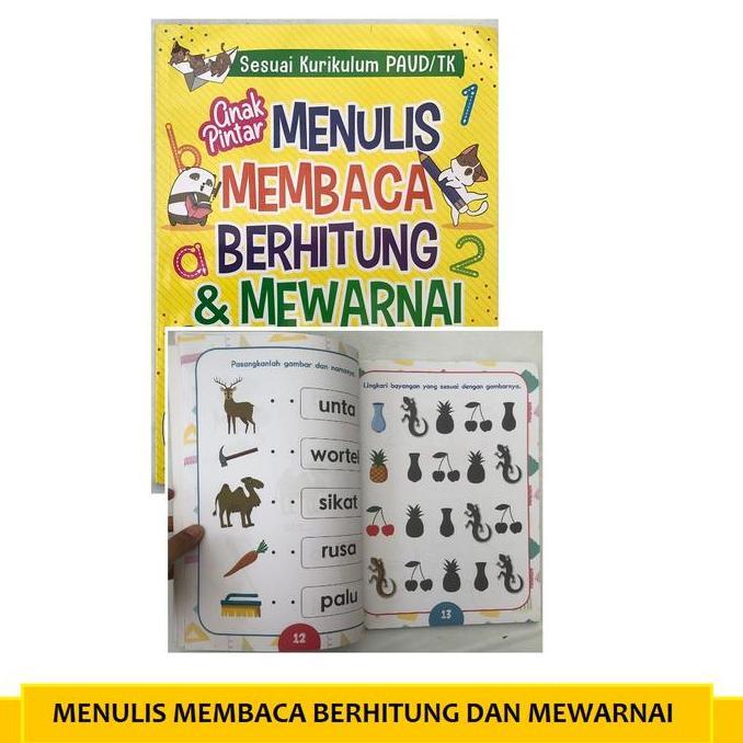 Buku Anak Pintar Menulis Membaca Berhitung Mewarnai Anak Kita