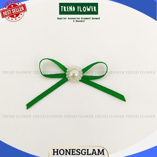 Terlaris [PER LUSIN] Pita kecil Satin 1/8 inch plus monte kecil PER LUSIN pita hiasan souvenir hampe