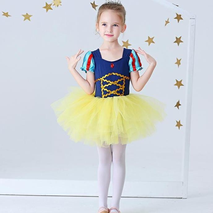 {{{{{{] Snow White princess ballet dress tutu baju Balet anak Snow White