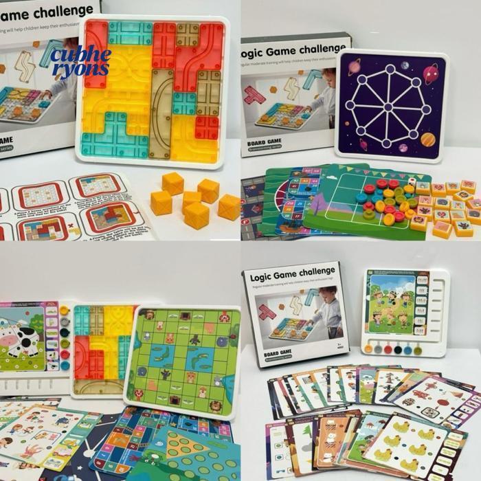 tru-63 rwet-23 Big Sale logic Board Game for Kids Classic Game tetric Early Education Travel Toys fa