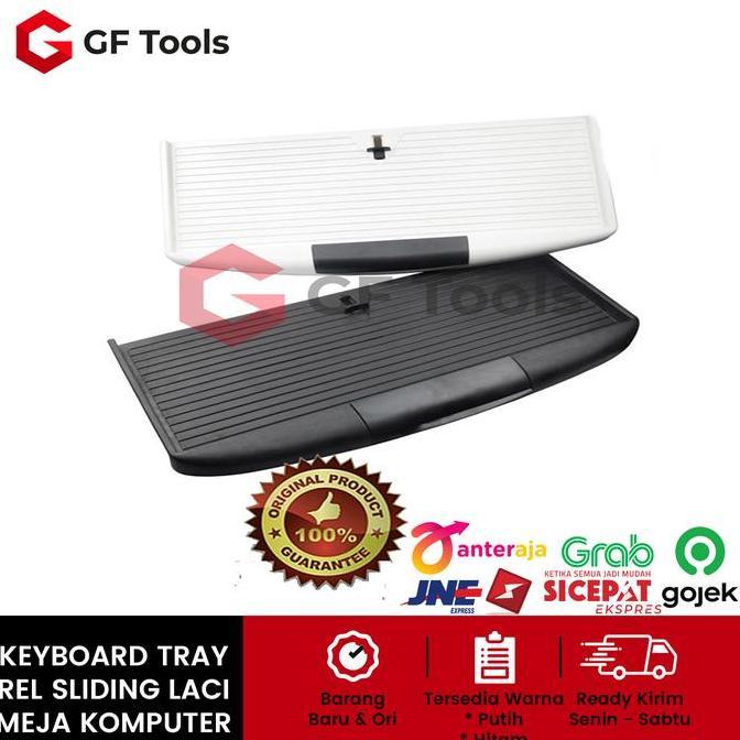 KEYBOARD TRAY REL LACI TEMPAT TATAKAN KEYBOARD MEJA KOMPUTER