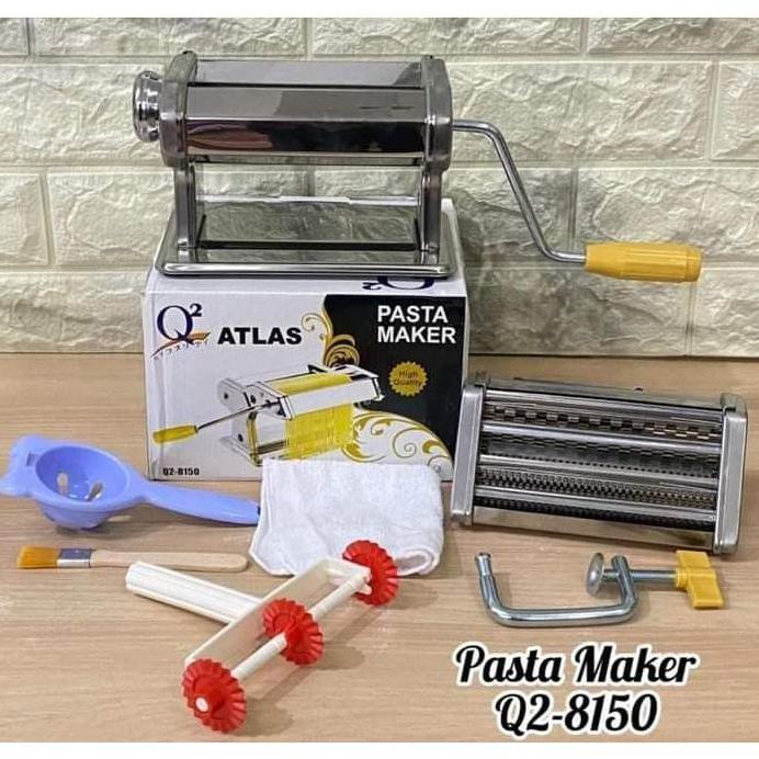 GILINGAN MIE ATLAS ORIGINAL PASTA MAKER GILINGAN MIE MOLEN PANGSIT Q2 8150 Q2-8150 Q28150 ORI Q2 Aks