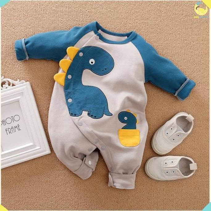 Babylovanta Baju Bayi Lucu Anak Laki-Laki Dan Perempuan Lengan Panjang Unisex Usia 0-6 Bulan Jumper 