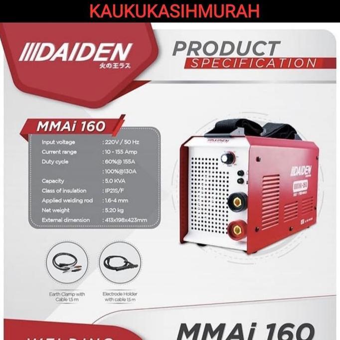 Promo Mesin Travo Las Listrik Daiden Mmai Igbt 160A Japan Cod