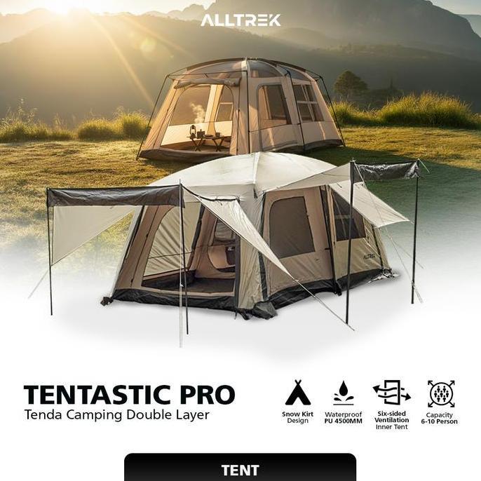 Alltrek Tenda Camping Tentastic Outdoor 1 Bedroom + 1 Guest Room
