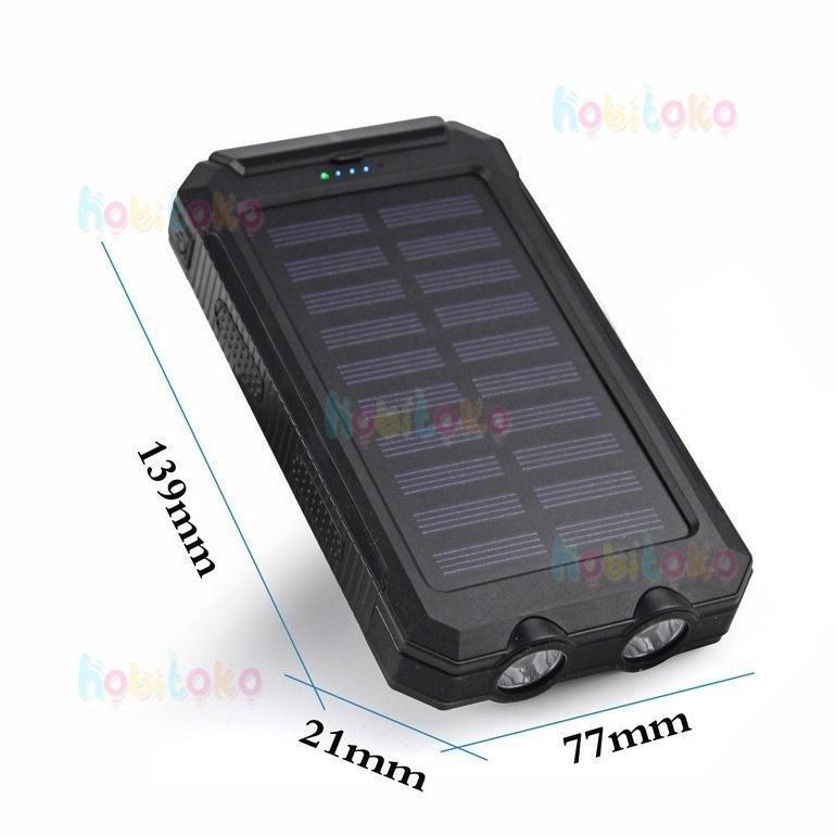 Powerbank Solar Cell Tenaga Matahari 50000mAh Powerbank Robot Powerbank Tenaga Matahari Dual USB Por