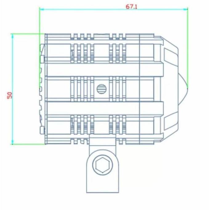 Promo Duromoto M3 Pro New Version Duromoto Senlo M3 Pro 50 Watt Lampu Tembak Led Foglamp Motor Mobil